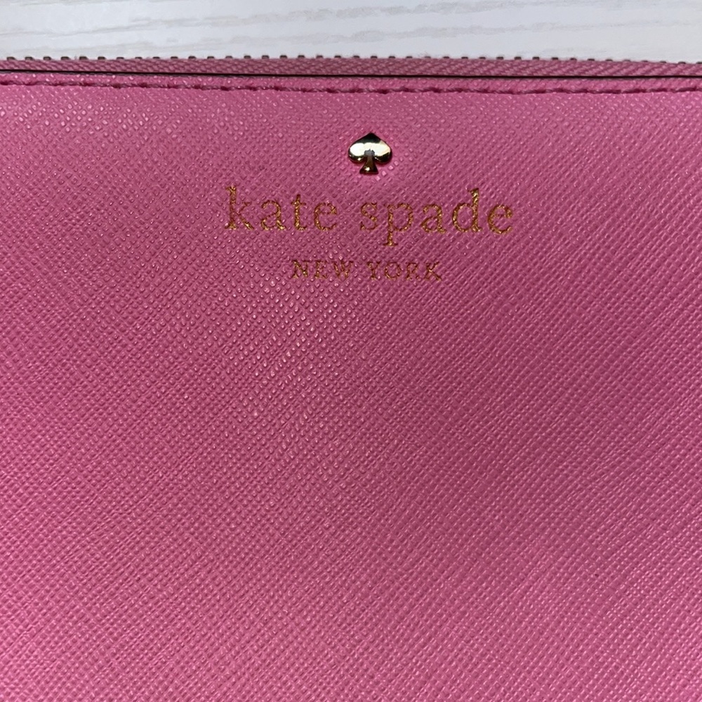 Kate Spade Long Zip Wallet in Bubblegum Pink - Picture 2 of 5